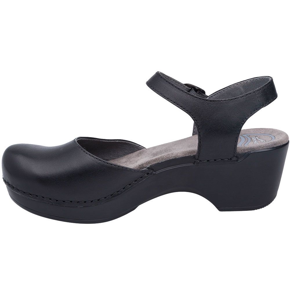 Dansko Sam Sandals - Womens Black Back View