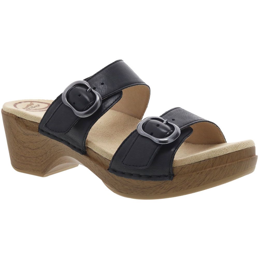 Dansko Sophie Sandals - Womens Black Tan