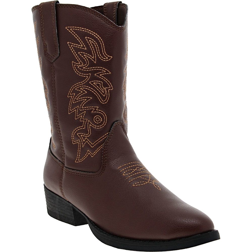 Deer Stags Ranch Western Boots - Boys | Girls Dark Brown