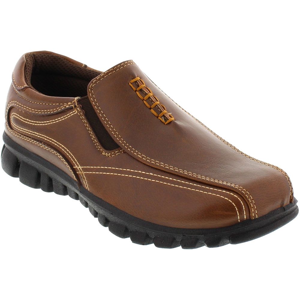 Deer Stags Stadium Slip On Dress Shoes - Boys Brown