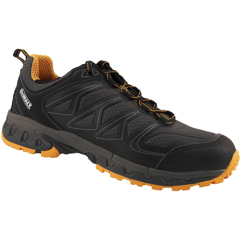 Dewalt Boron Safety Toe Work Shoes - Mens Black Yellow