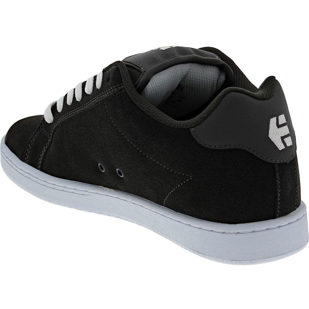 Etnies Fader Skate Shoes - Mens Dark Grey Back View