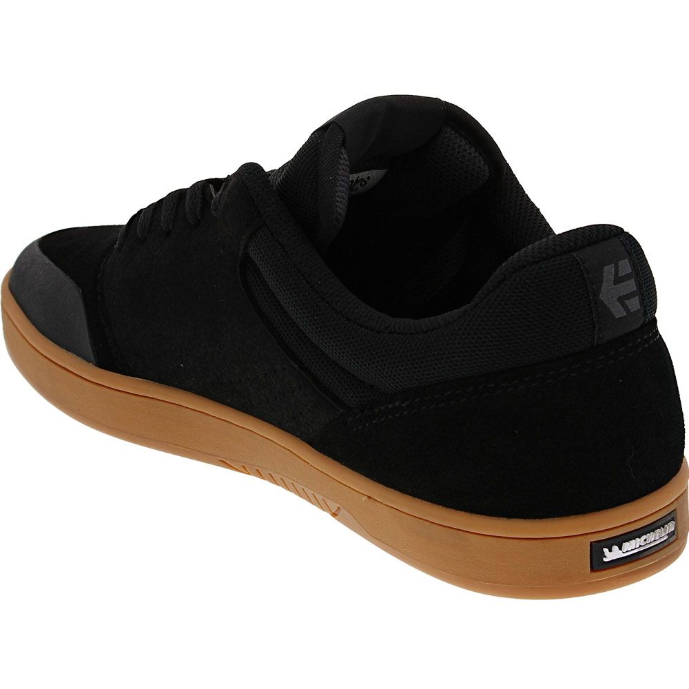 Etnies Marana Skate Shoes - Mens Black Dark Grey Gum Back View