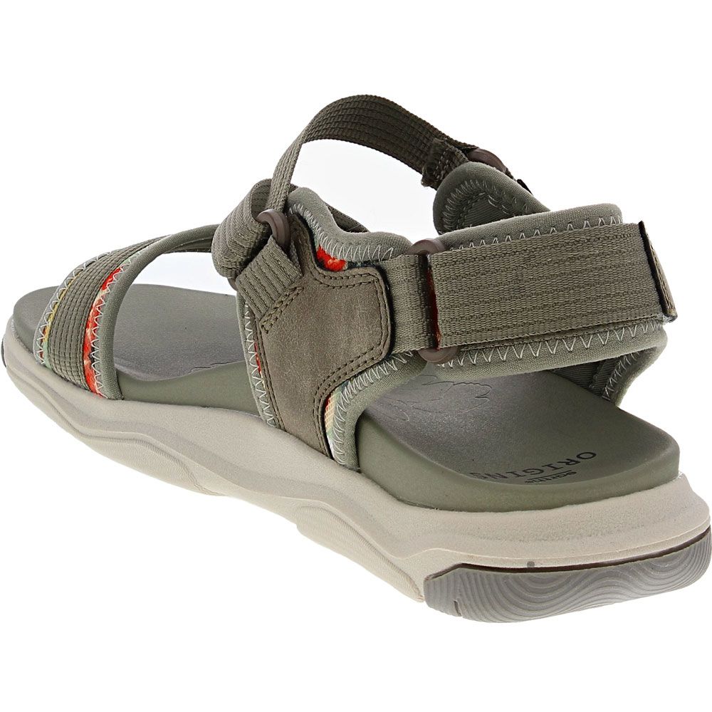 Earth Origins Vivvy Womens Sport Sandals Olive Back View