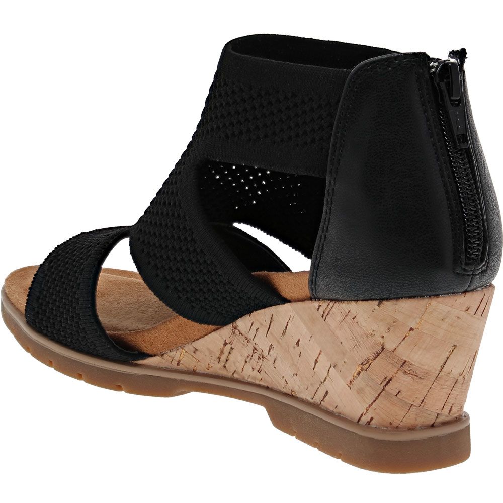 Euro Soft Sadira Sandals - Womens Black Back View