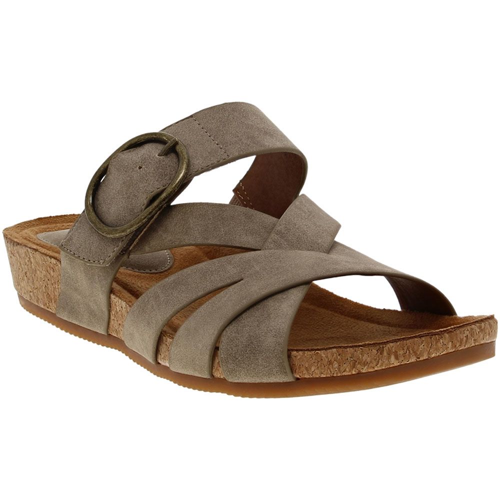 Euro Soft Gwenda Slide Sandals - Womens Stone