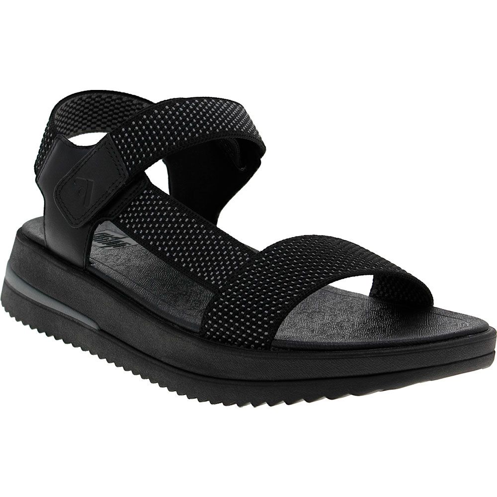 FitFlop Surff Webbing Back Strap Sandals - Womens Black