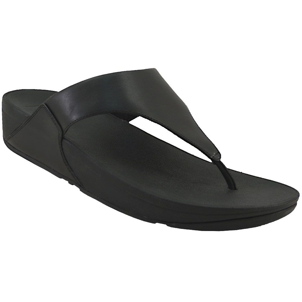 FitFlop Lulu Leather Post Flip Flop - Womens Black