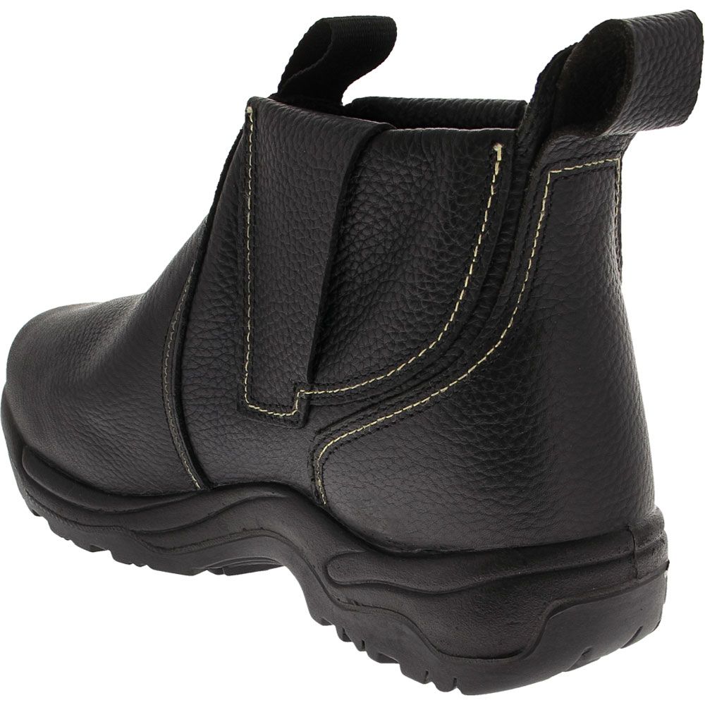 Florsheim Work Hercules Steel Toe Work Boots - Mens Black Back View