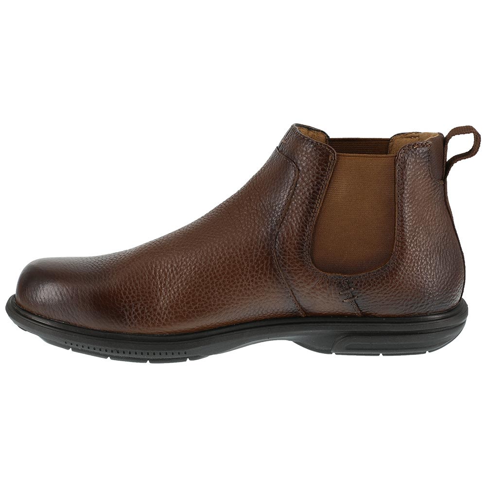 Florsheim Work Brown Chukka Safety Toe Work Boots - Mens Brown Back View