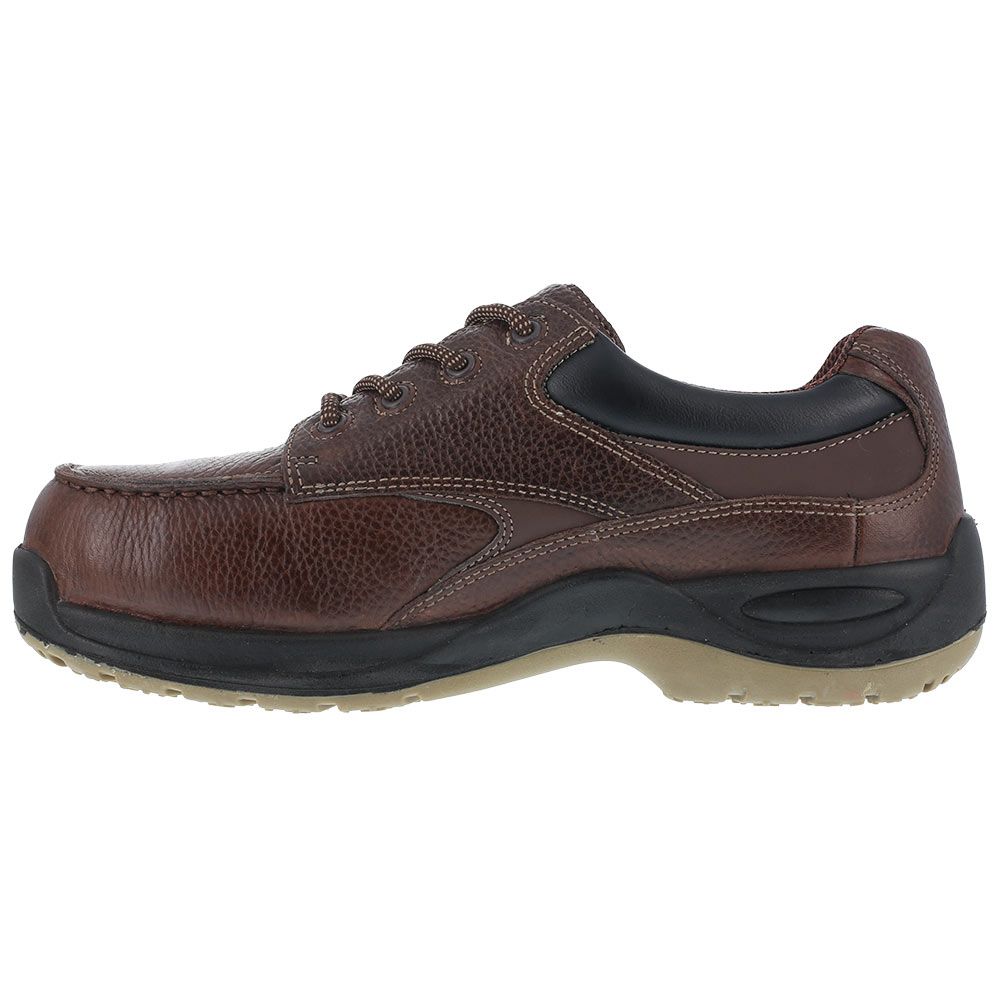 Florsheim Work Fs2700 Composite Toe Work Shoes - Mens Brown Back View