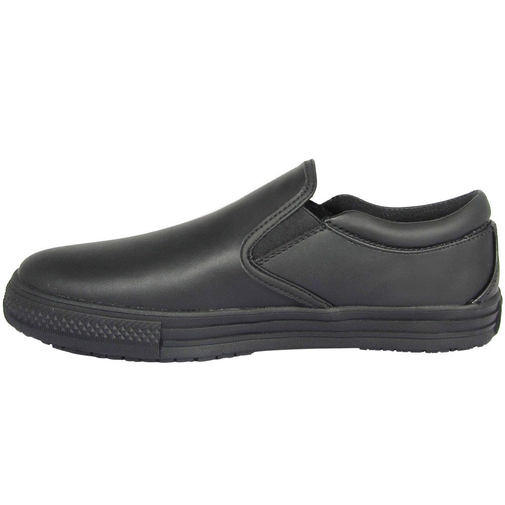 Genuine Grip 2060 Retro Slip-On Non-Safety Toe Work Shoes - Mens Black Back View