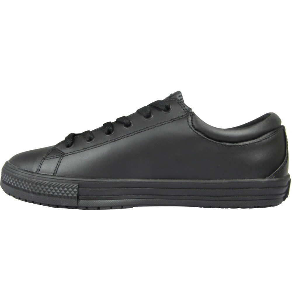 Genuine Grip 2070 Retro Lace-Up Non-Safety Toe Work Shoes - Mens Black Back View