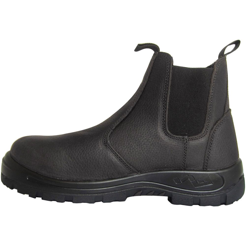 Genuine Grip Hercules Composite Toe Work Boots – Mens Black Back View