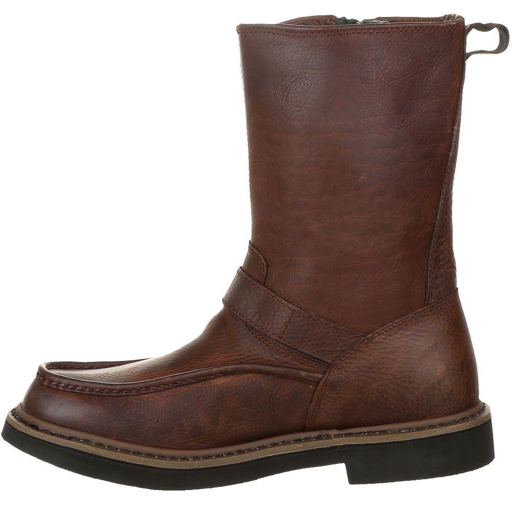 Georgia Boot Wellington Soft Toe Work Boot G4124 Brown Back View