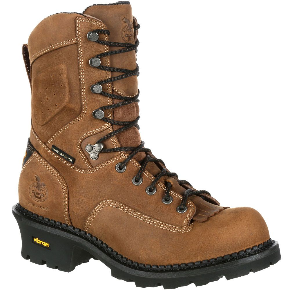 Georgia Comfort Core Logger Composite Toe Work Boots - Mens Brown