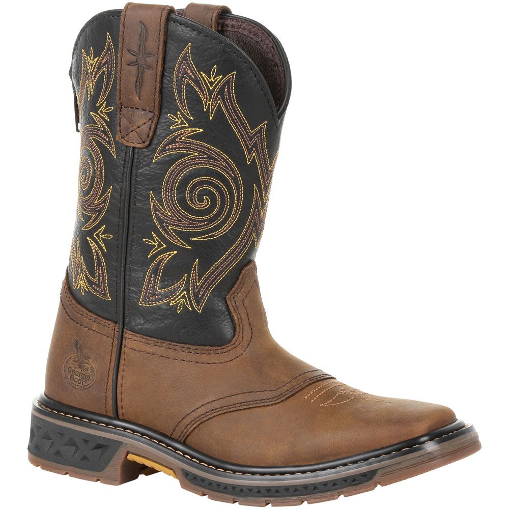 Georgia Boot Gb00343c Western Boots - Boys | Girls Black Brown