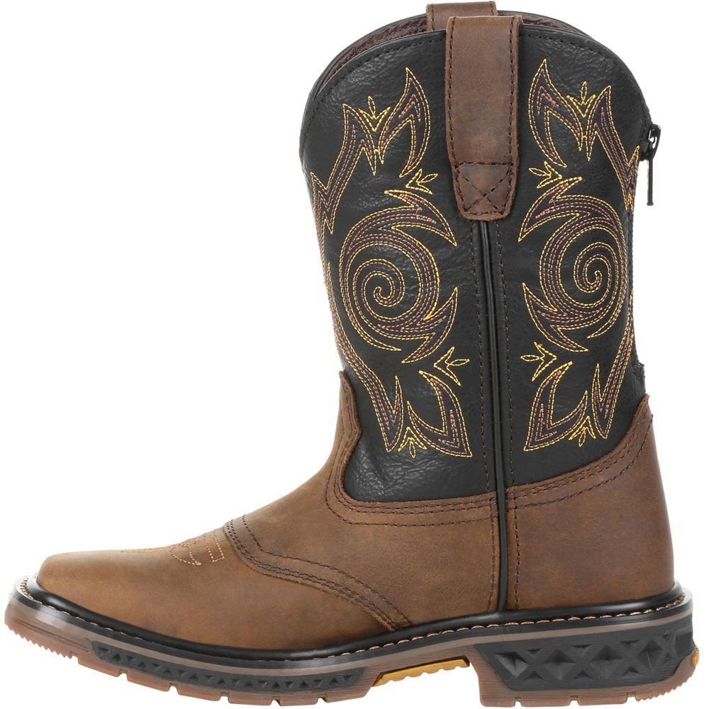 Georgia Boot Gb00343y Western Boots - Boys | Girls Brown Black Back View