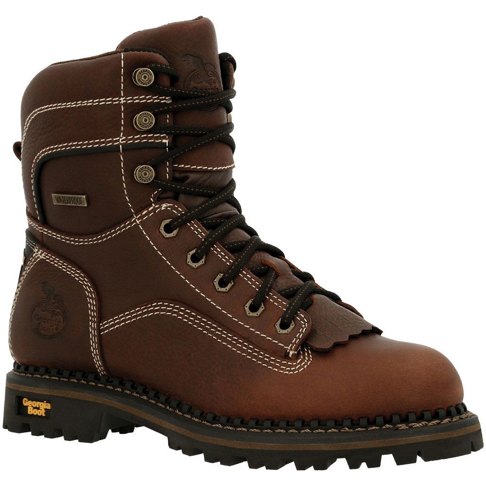 Georgia Boot AMP LT Logger GB00427 Womens Work Boots Brown