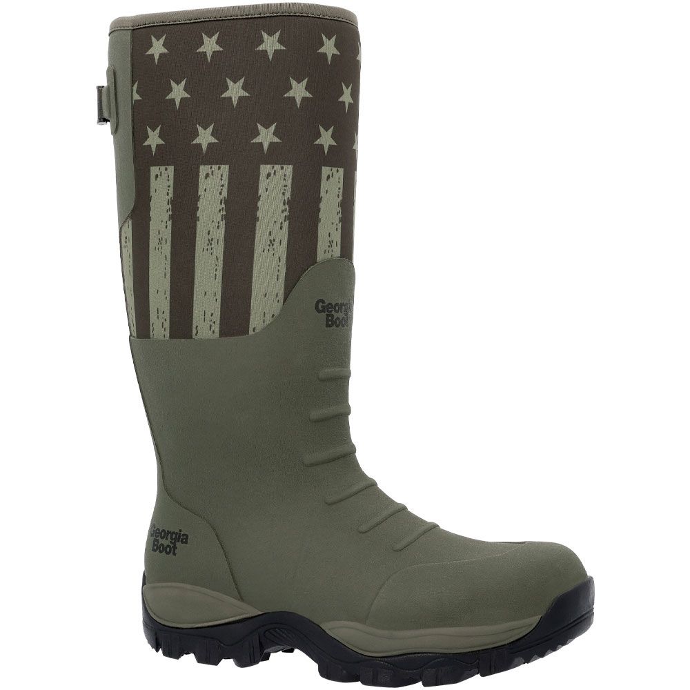 Georgia Boot GBR GB00559 Rubber Boots - Mens Dark Green