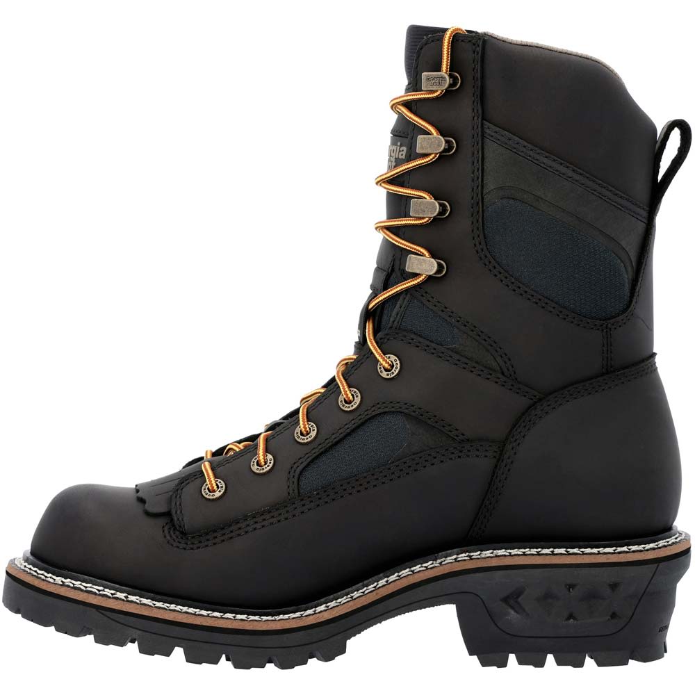 Georgia Boot Ltx Logger Composite Toe Work Boots - Mens Black Back View