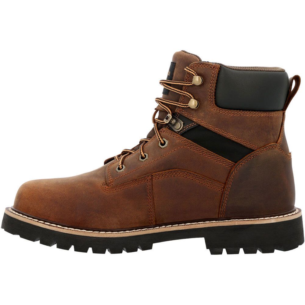 Georgia Boot Core 37 GB00636 Safety Toe Work Boots - Mens Brown Back View