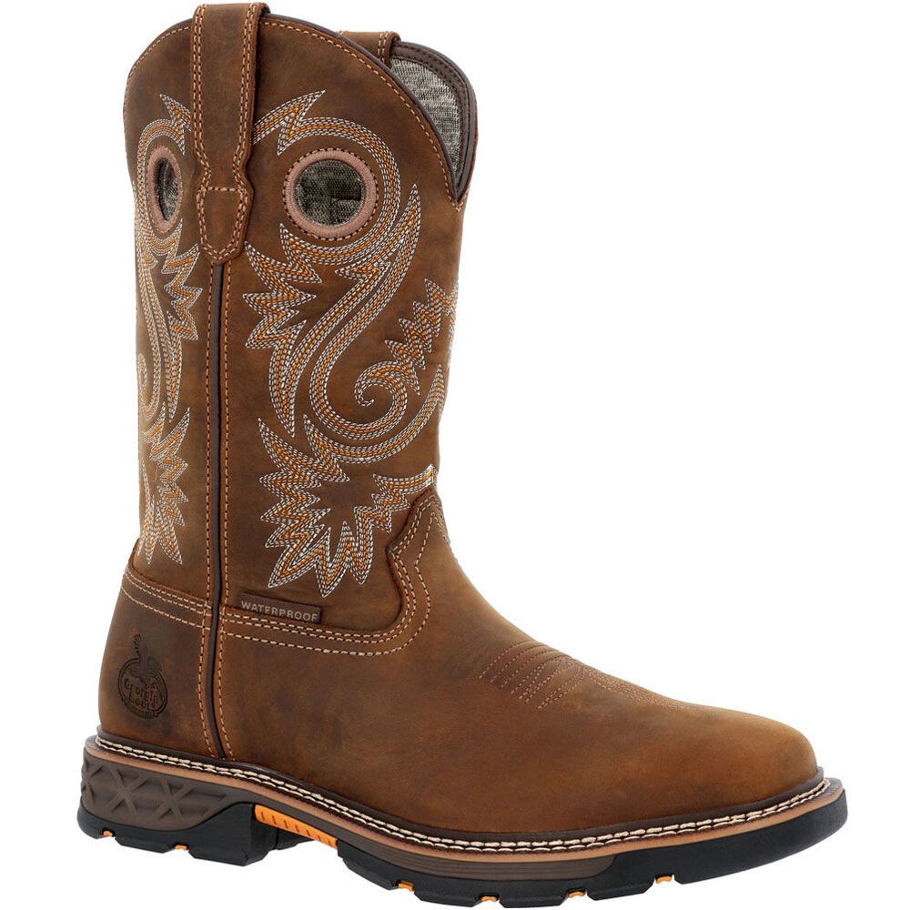 Georgia Boot CarboTec FLX GB00649 11" Western Boots - Mens Brown