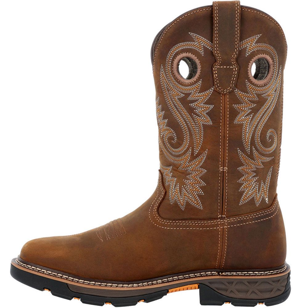 Georgia Boot CarboTec FLX GB00649 11" Western Boots - Mens Brown Back View