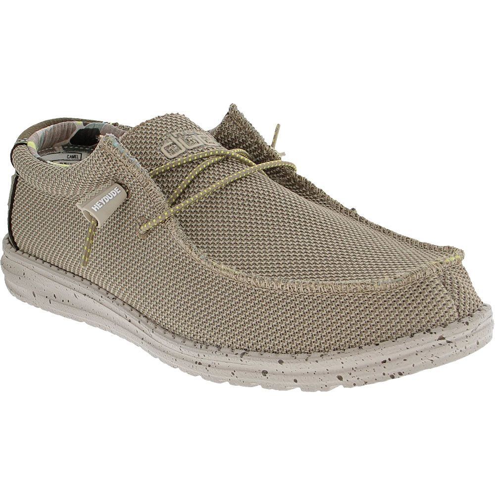 Hey Dude Wally Sox Casual Shoes - Mens Camel