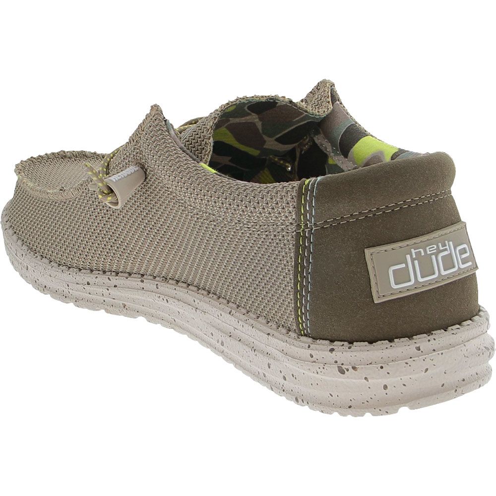 Hey Dude Wally Sox Casual Shoes - Mens Camel Back View