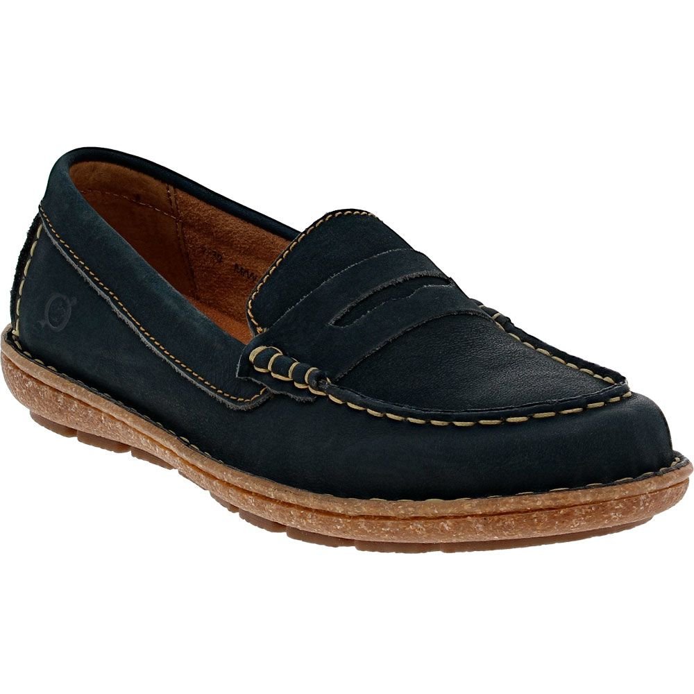 Born Nerina Slip on Casual Shoes - Womens Navy Sailor