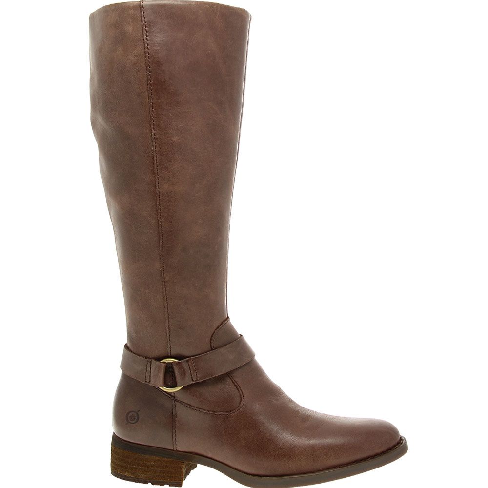 Born Saddler Tall Wide Shaft Dress Boots Womens