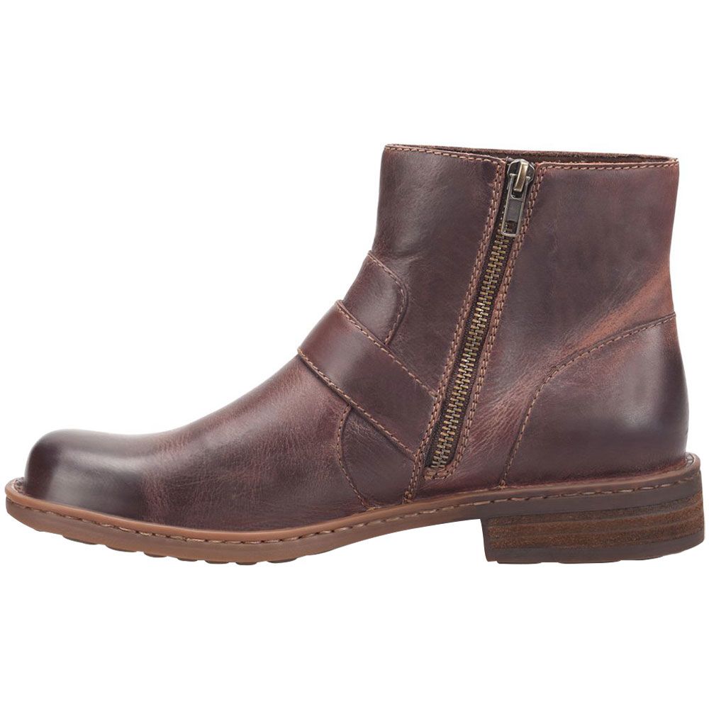 Born Hayes Casual Boots - Mens Dark Mahogany Brown Back View