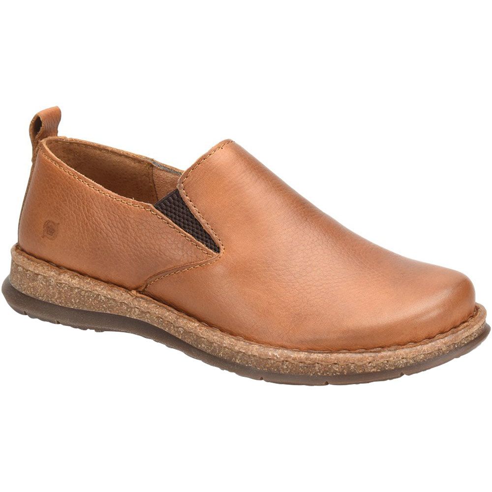 Born Bryson Slip On Casual Shoes - Mens Saddle Tan