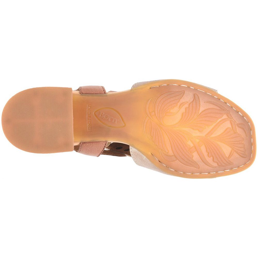 Born Sylvie Sandals - Womens Light Gold Panna Cotta Metallic Sole View