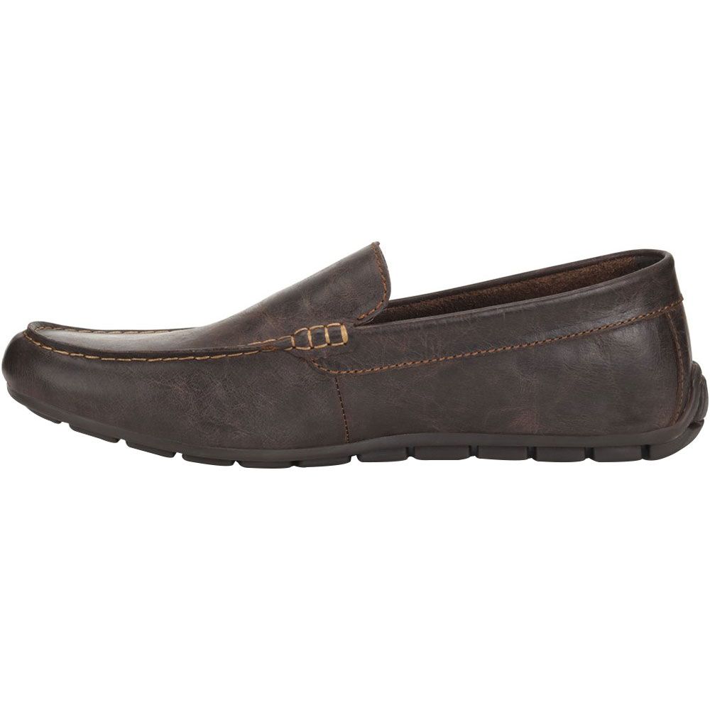 Born Allan Casual Slip-On Shoes - Mens Dark Sea Lion Brown Back View