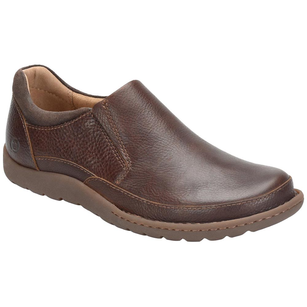 Born Nigel Slip On Dark Brown Casual Shoes - Mens Dark Brown