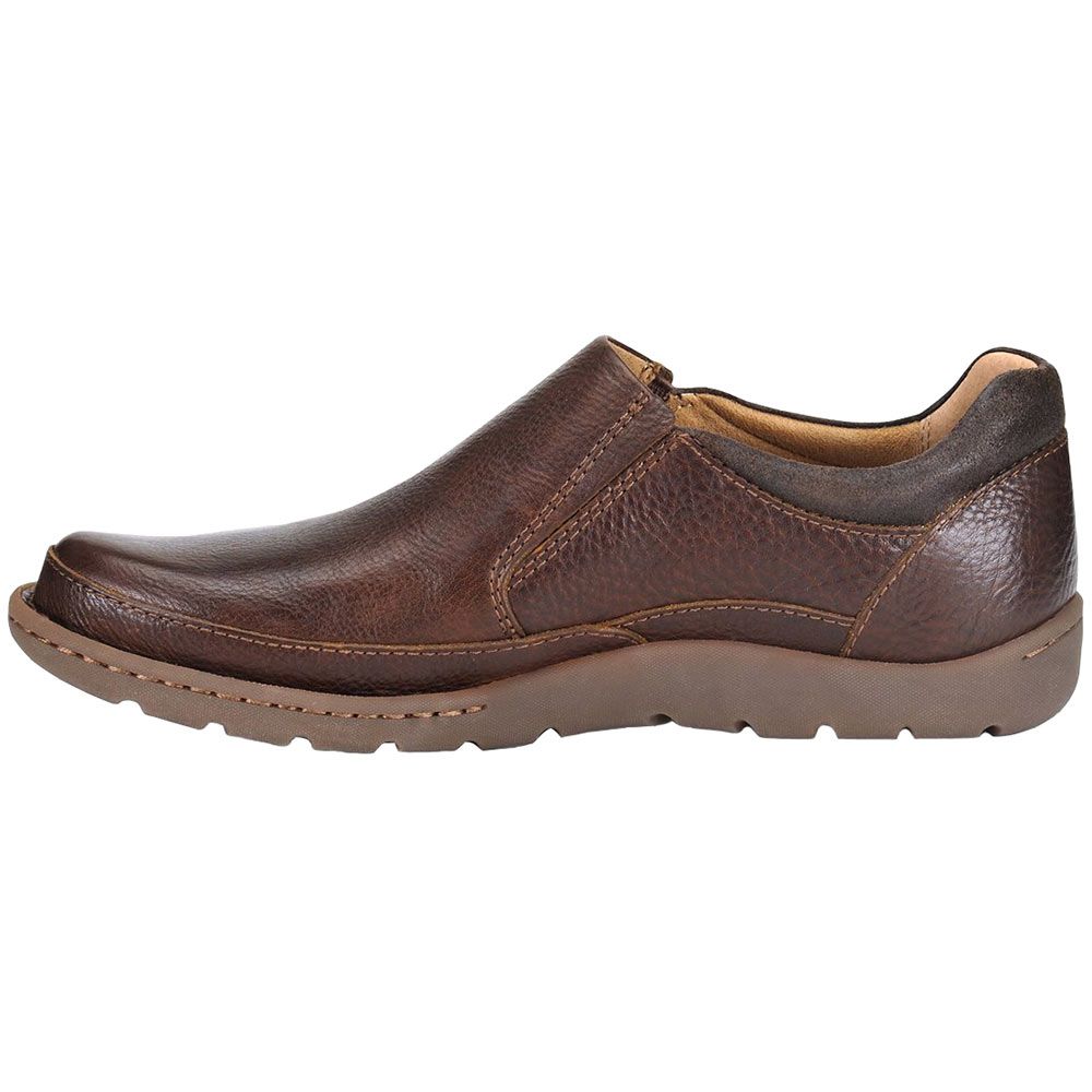 Born Nigel Slip On Dark Brown Casual Shoes - Mens Dark Brown Back View