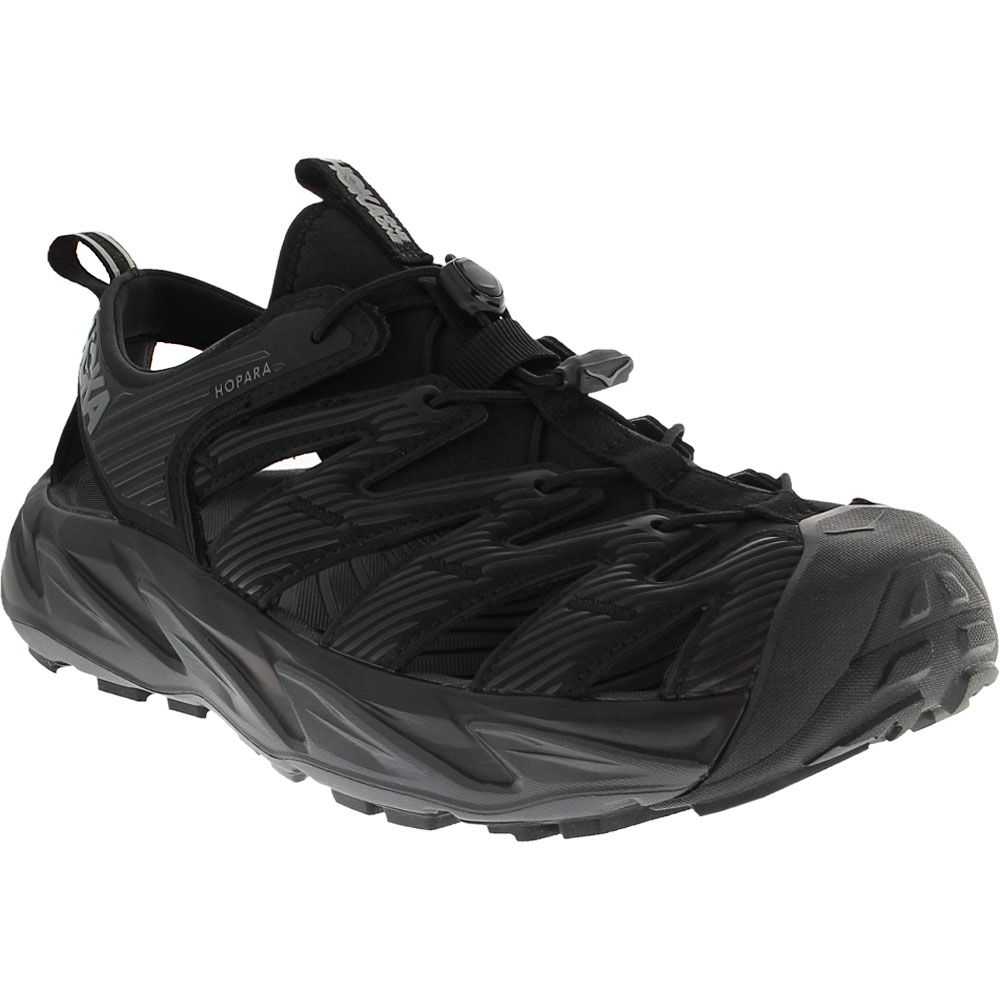 Hoka Hopara Outdoor Sandals - Mens Black Grey