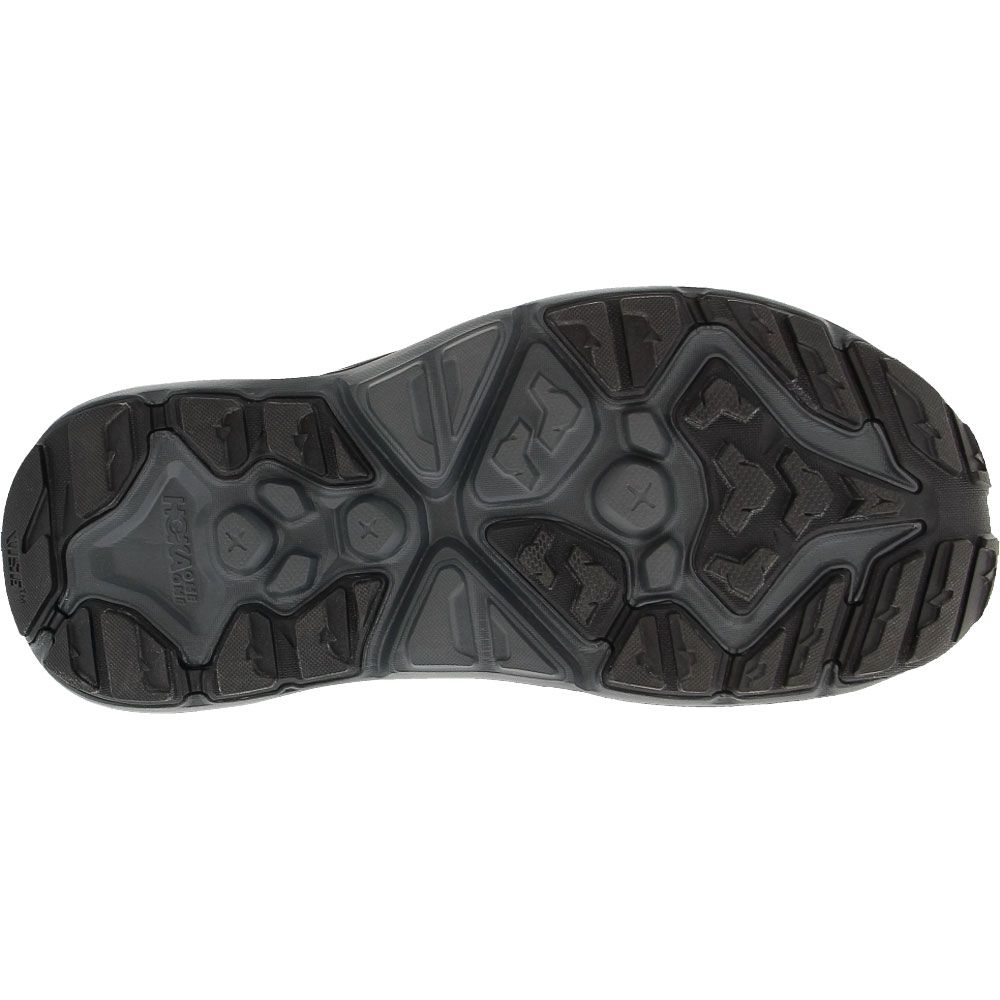 Hoka Hopara Outdoor Sandals - Mens Black Grey Sole View
