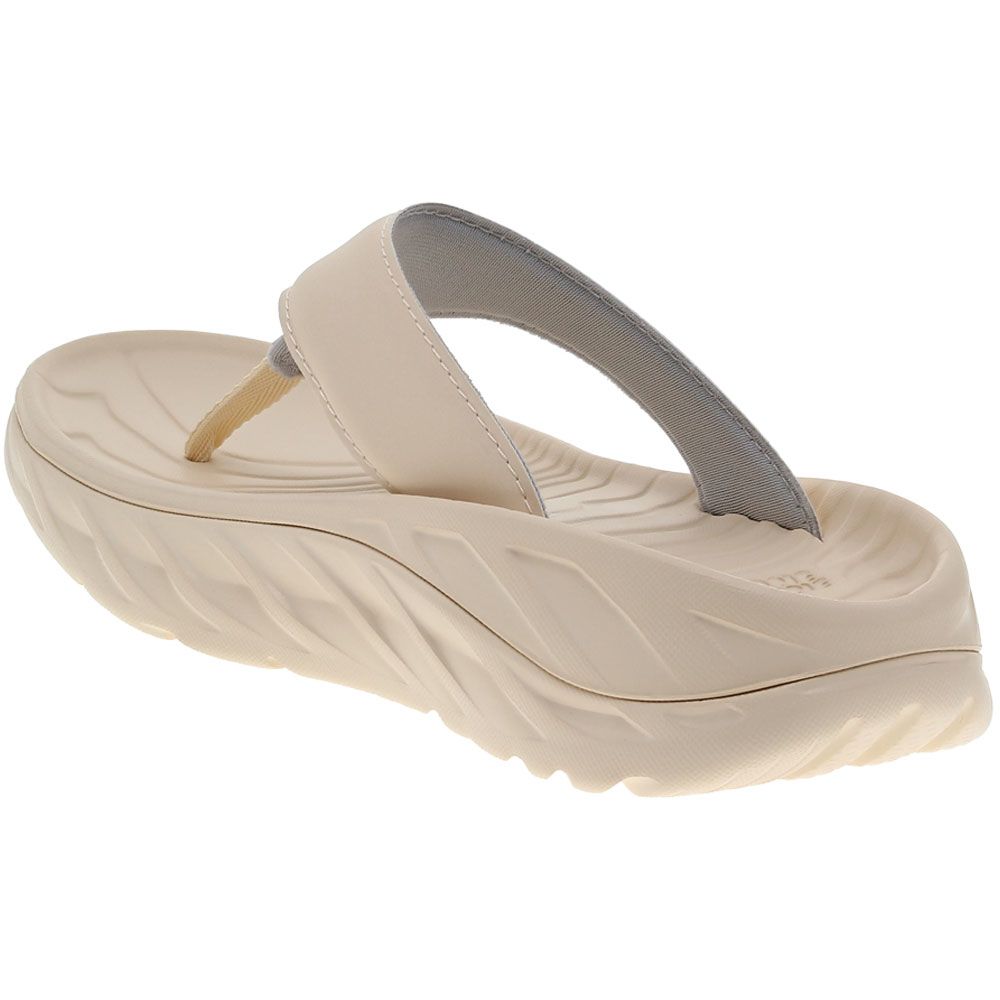 Hoka Ora Recovery Flip Womens Flip Flops Vanilla Back View