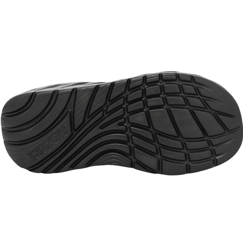 Hoka Ora Recovery Flip Womens Flip Flops Black Black Sole View