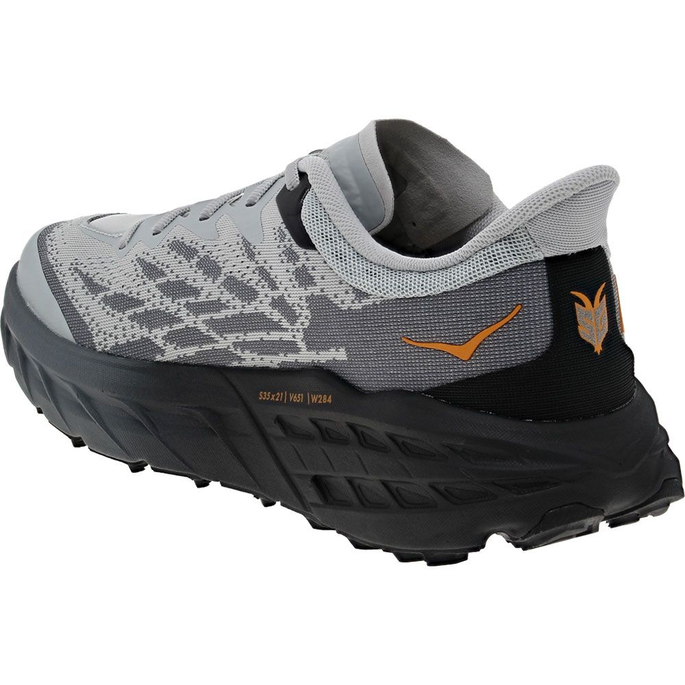 Hoka Speedgoat 5 Trail Running Shoes - Mens Silver Back View