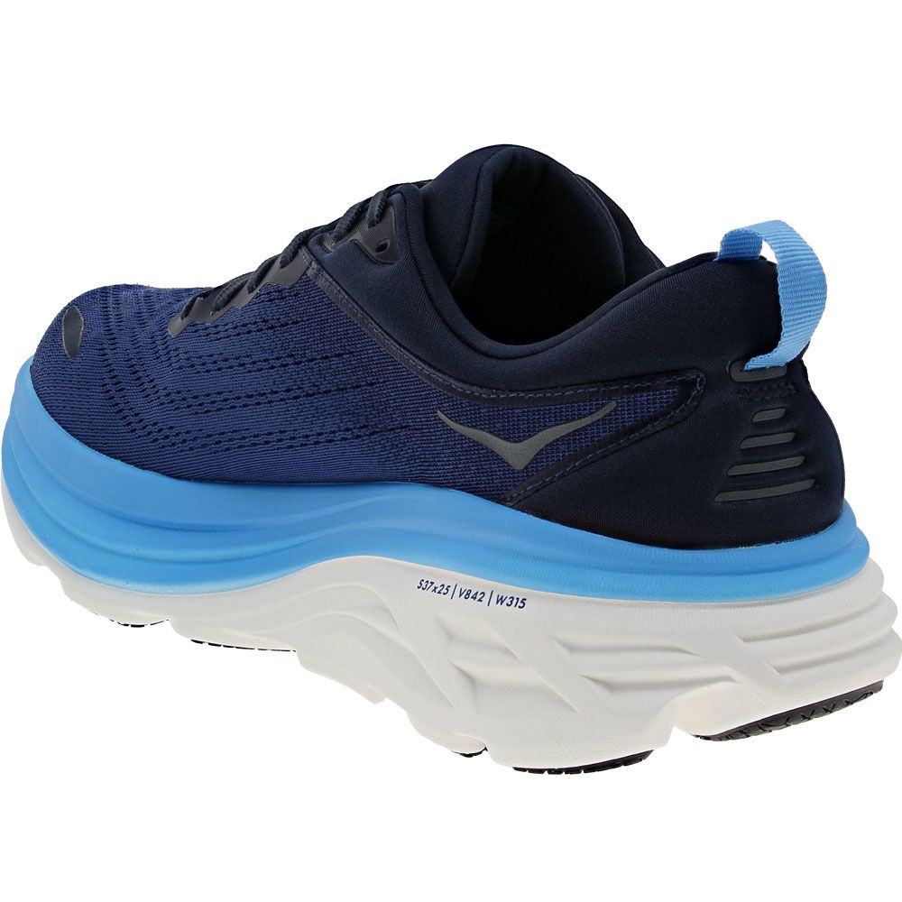 Hoka Bondi 8 Running Shoes - Mens Outer Space Back View