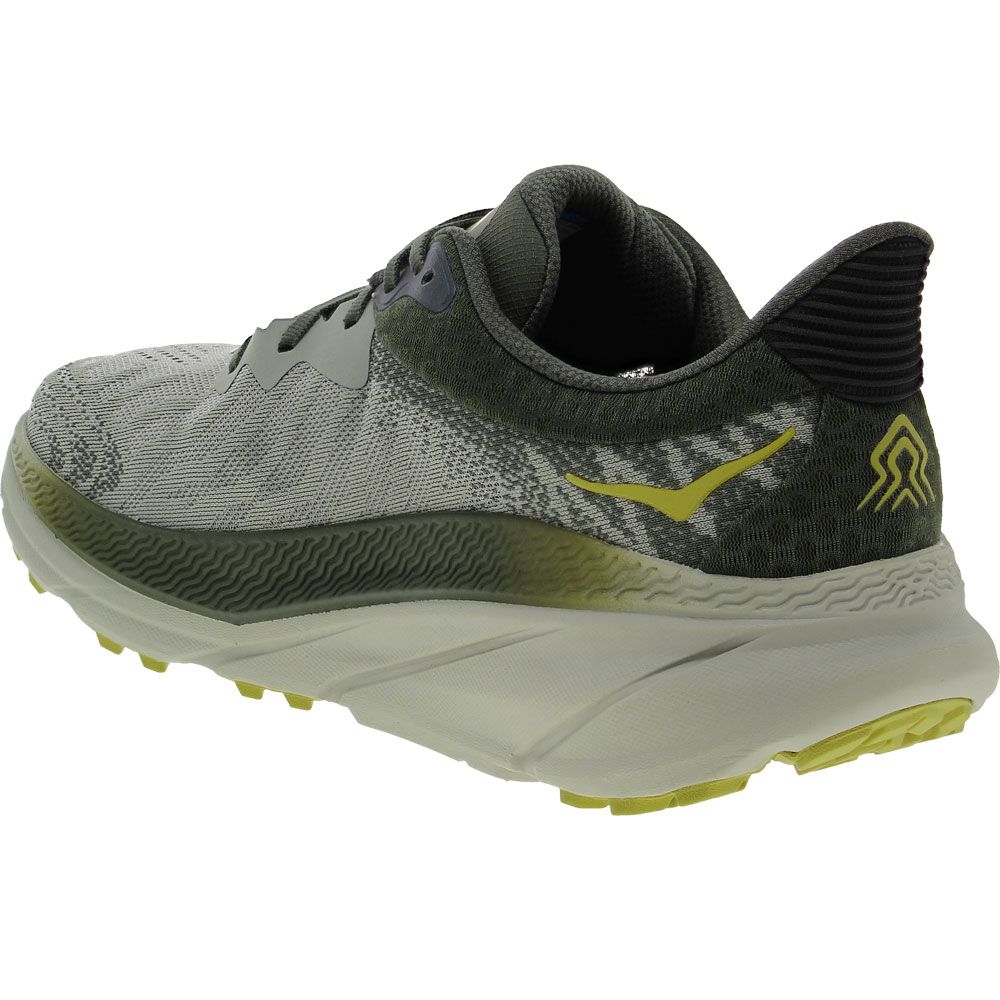 Hoka Challenger Atr 7 Trail Running Shoes - Mens Olive Haze Back View