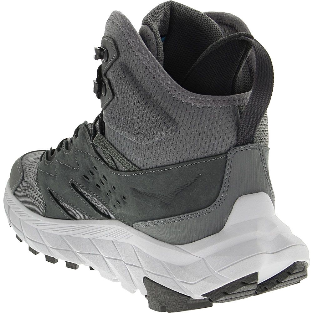 Hoka Anacapa Breeze Mid Hiking Boots - Mens Grey Back View