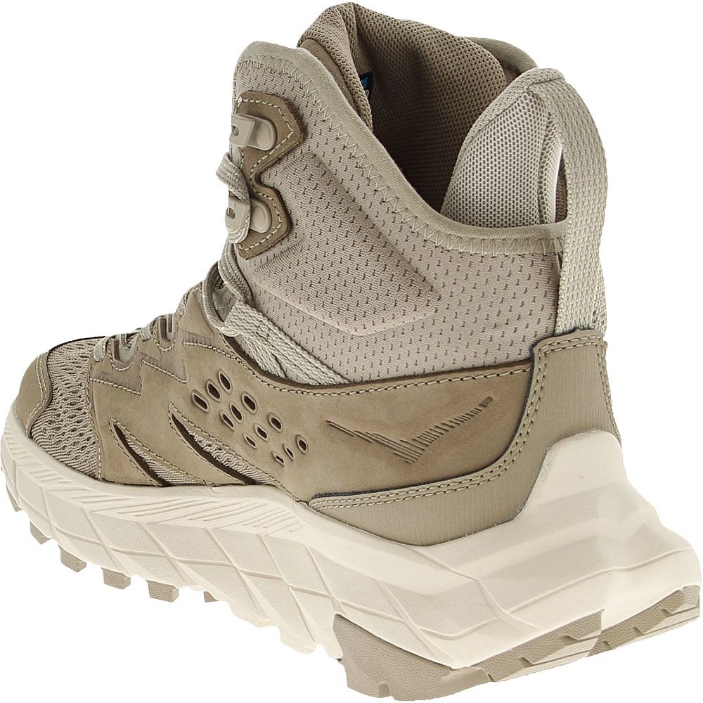 Hoka Anacapa Breeze Mid Hiking Boots - Womens Dune Eggnog Back View