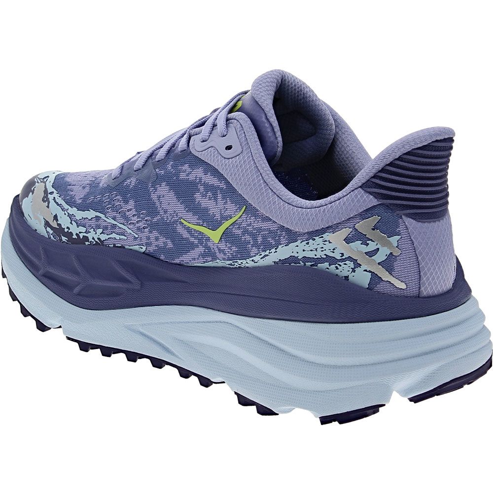 Hoka Stinson ATR 7 Trail Running Shoes - Womens Blue Back View