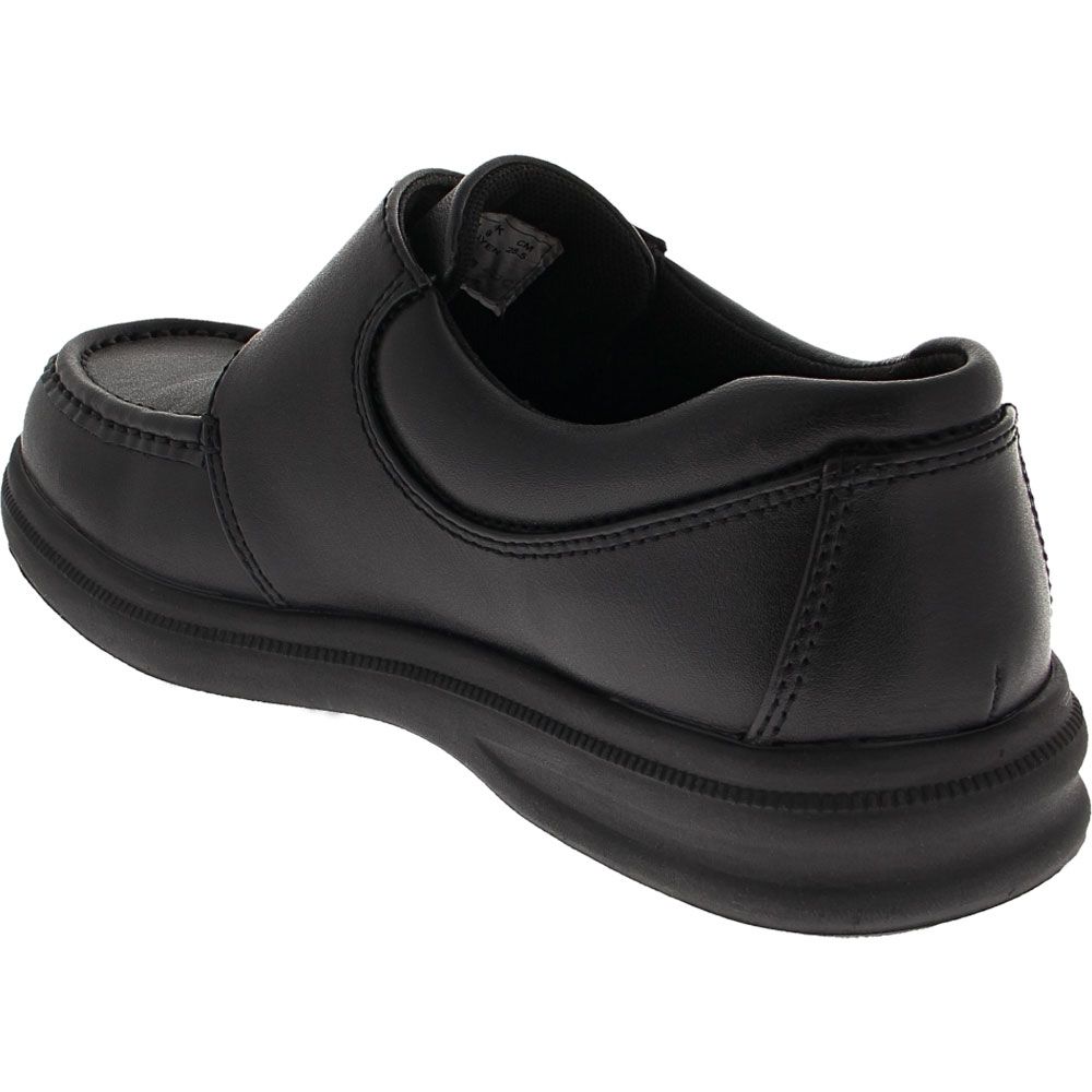 Hush Puppies Gil Velcro Casual Shoes - Mens Black Back View