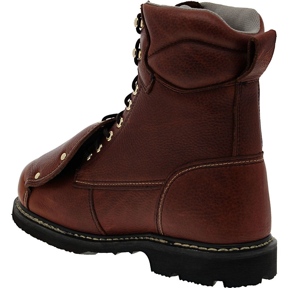 Iron Age Groundbreaker Safety Toe Work Boots - Mens Brown Back View